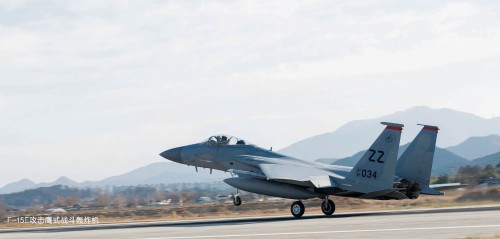 F 15E Strike Eagle Landing