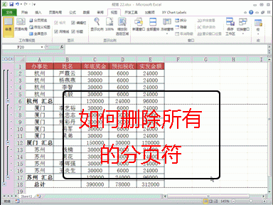 [053]如何删除所有的分页符